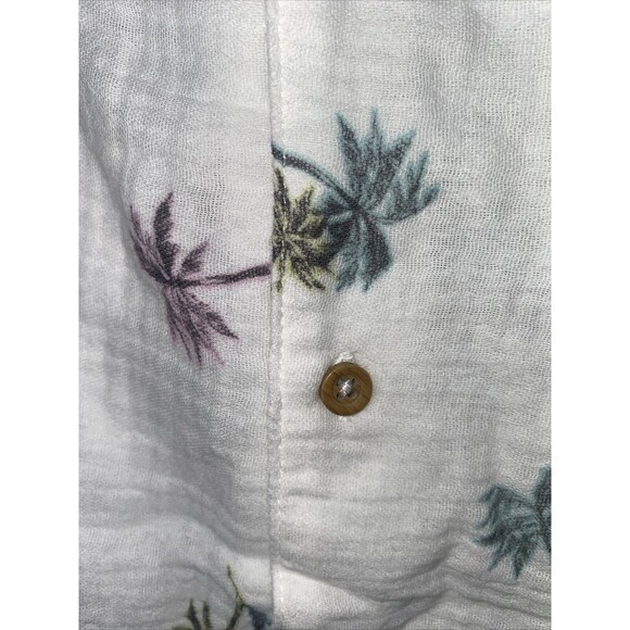 new Grayson tropical Palm Beach Club Button Shirt L 10-12 Gauze waffle Boy - Picture 3 of 7